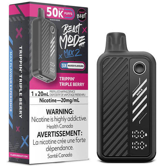 Flavour Beast Beast Mode Max 2 50000 (AB) - Trippin’ Triple Berry