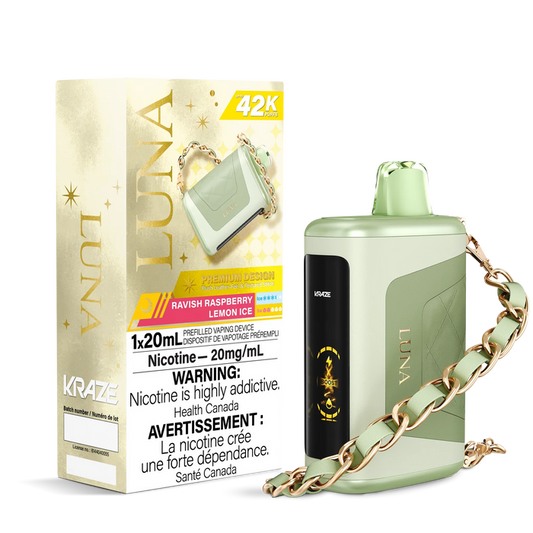 Kraze 42000 Luna Disposable - Ravish Raspberry Lemon Ice 20mg (AB)
