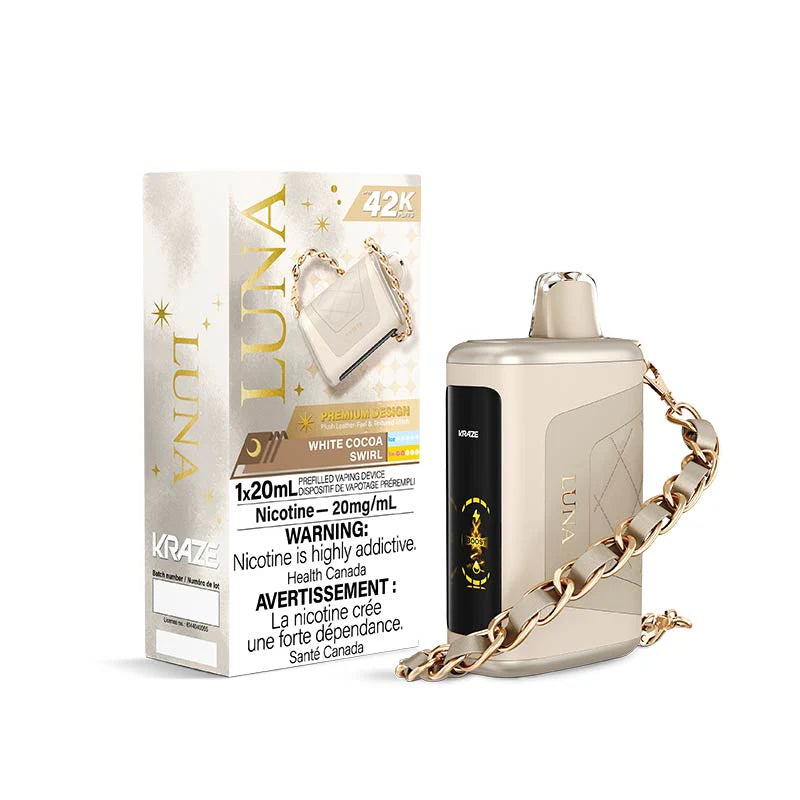 Kraze 42000 Luna Disposable - White Cocoa Swirl 20mg (AB)