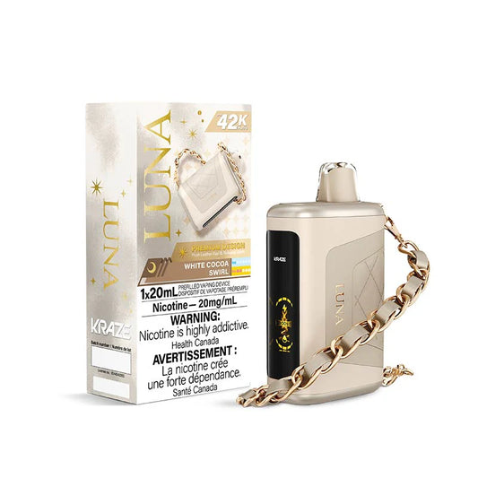 Kraze 42000 Luna Disposable - White Cocoa Swirl 20mg (AB)