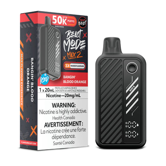 Flavour Beast Beast Mode Max 2 50000 (AB) - Bangin’ Blood Orange