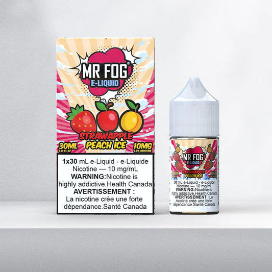 Mr.Fog Salt E-Juice 30ml (20mg) - Strawapple Peach Ice (FED)