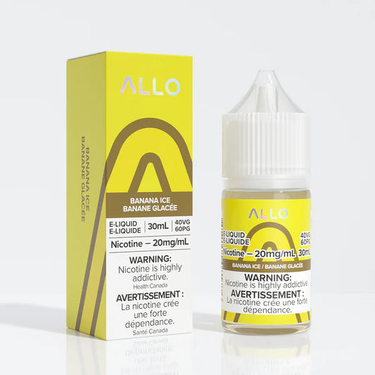 Allo Banana Ice Salt E-Juice 30ml (20mg) (Vape tax included)