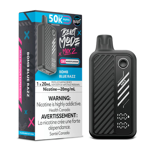 Flavour Beast Beast Mode Max 2 50000 (AB) - Bomb Blue Razz