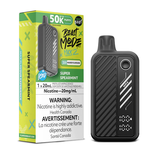 Flavour Beast Beast Mode Max 2 50000 (AB) - Super Spearmint