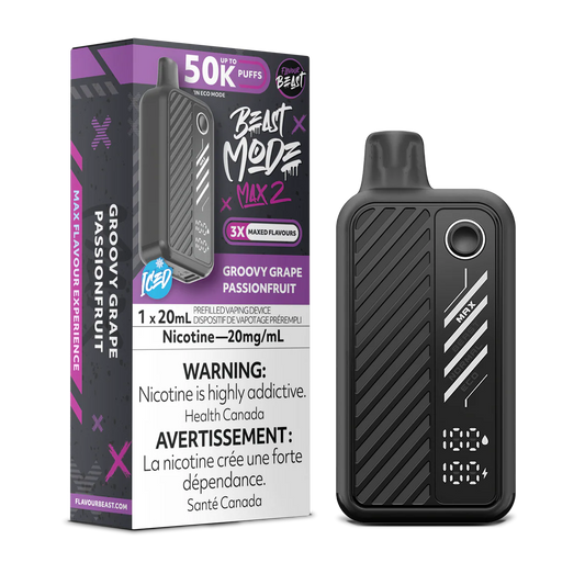 Flavour Beast Beast Mode Max 2 50000 (AB) - Groovy Grape Passionfruit