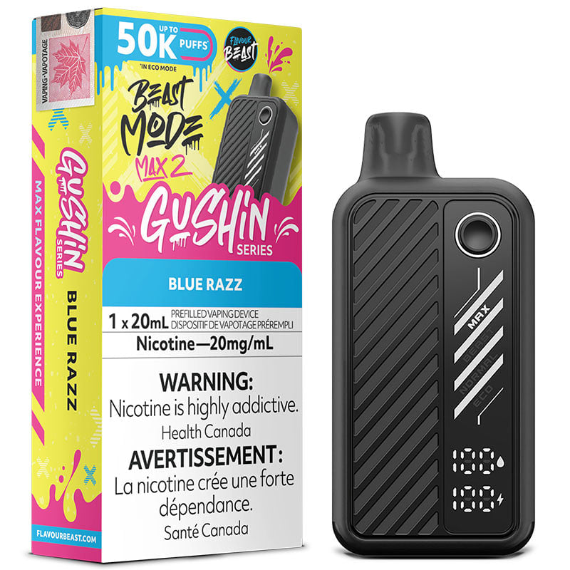 Gushin’ Flavour Beast Beast Mode Max 2 50000 (AB) - Blue Razz