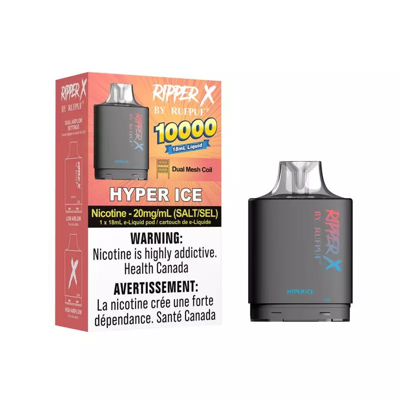 Rufpuf Ripper X 10000 Pod - Hyper Ice (Vape tax included)