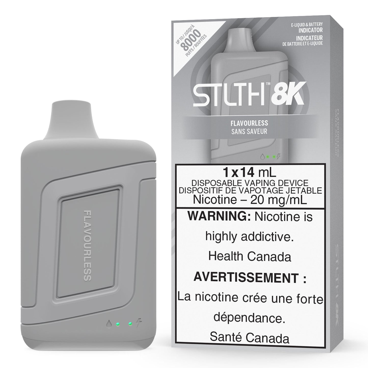 STLTH 8000 Disposable - Flavourless (Vape tax included)