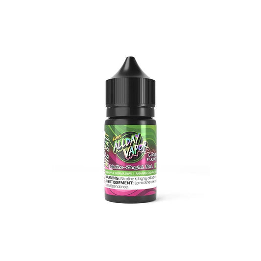 All Day Vapor Pineapple Guava Kiwi Salt E-Juice 30ml (20mg) (Vape tax included)