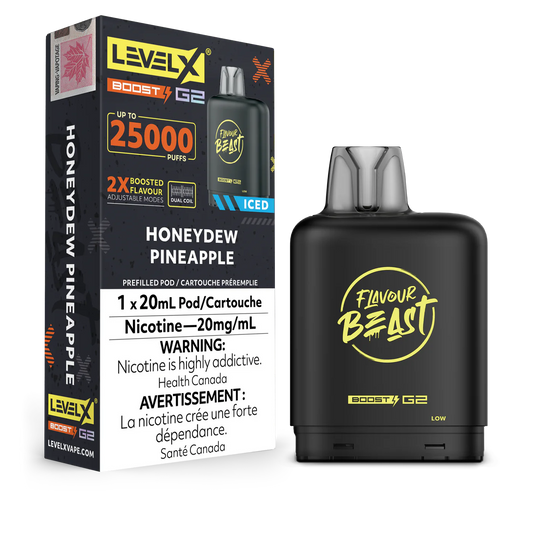 Flavour Beast Level X Boost Pod - Honeydew Pineapple (AB)