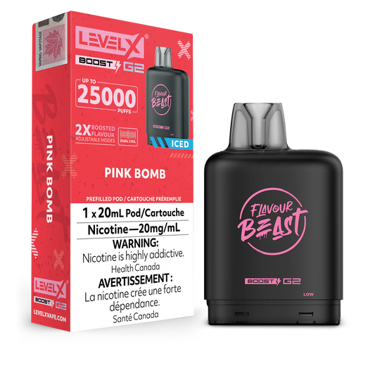 Flavour Beast Level X Boost Pod - Pink Bomb Ice (AB)