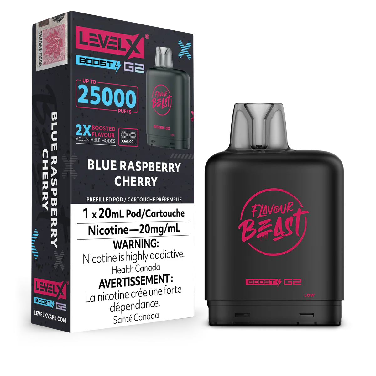 Flavour Beast Level X Boost Pod - Blue Raspberry Cherry (AB)