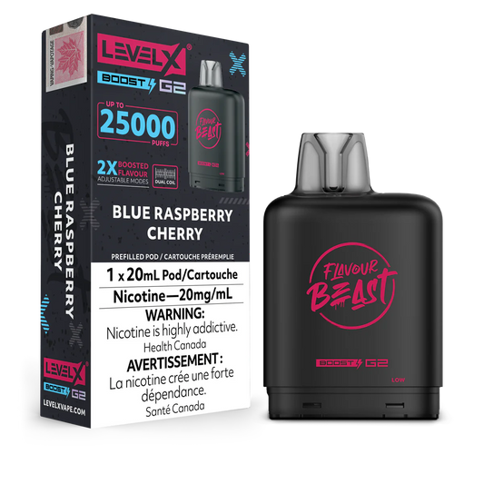 Flavour Beast Level X Boost Pod - Blue Raspberry Cherry (AB)