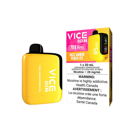 Razz Mango Punch Ice: Vice 70000 Box 2 (AB)