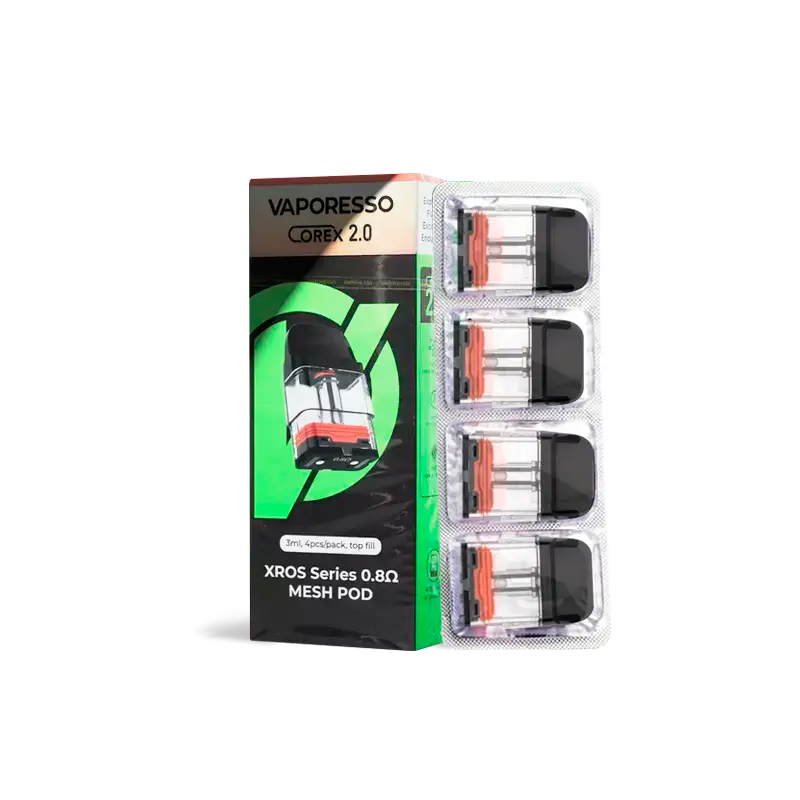 Vaporesso XROS 0.8ohm Replacement Pod 4/PK (3ml)