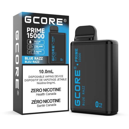 Gcore Prime 15000 - Blue Razz 0mg (Vape tax included)