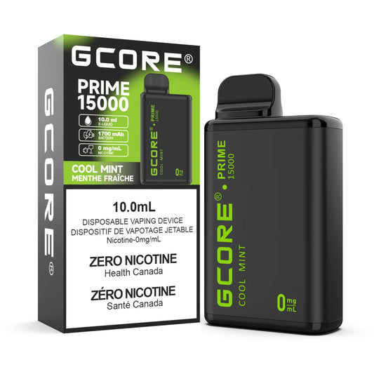 Gcore Prime 15000 - Cool Mint 0mg (Vape tax included)