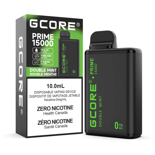 Gcore Prime 15000 - Double Mint 0mg (Vape tax included)