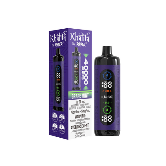 Rufpuf Khalifa 40000 Grape Mint (5mg) (Vape Tax Included)