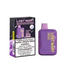 Lost Mary 5000 Disposable - Grape Ice 20mg