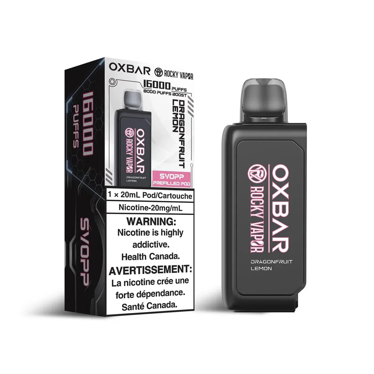 Oxbar SVOPP Pod 16000 - Dragonfruit Lemon