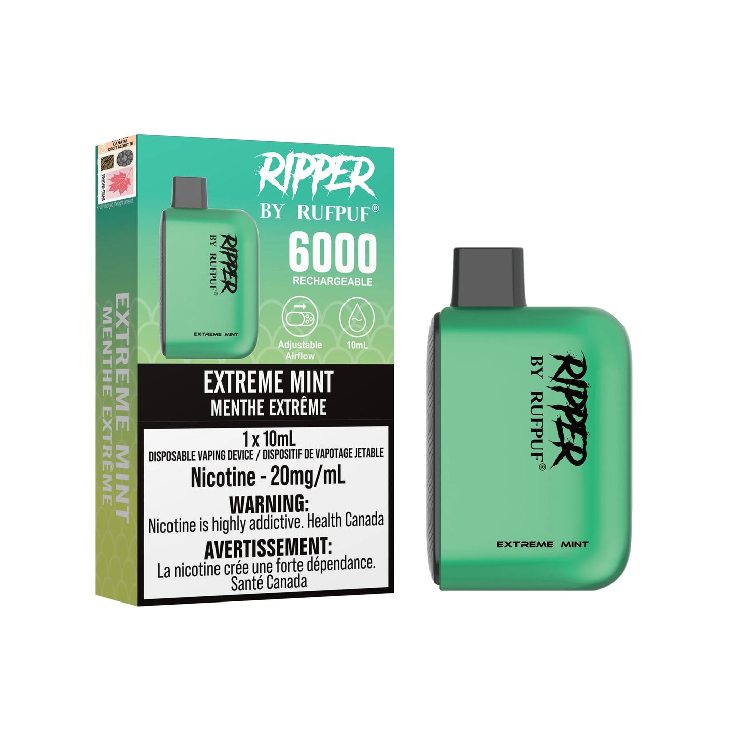 Rufpuf Ripper 6000 Extreme mint (20mg) (Excise tax)