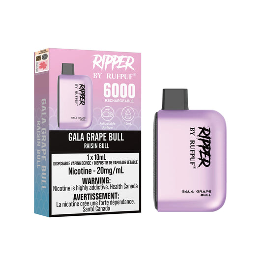 Rufpuf Ripper 6000 Gala Grape Bill Rufpuf (20mg) (Excise tax)