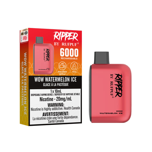 Rufpuf Ripper 6000 Wow Watermelon Ice (20mg) (Excise tax)