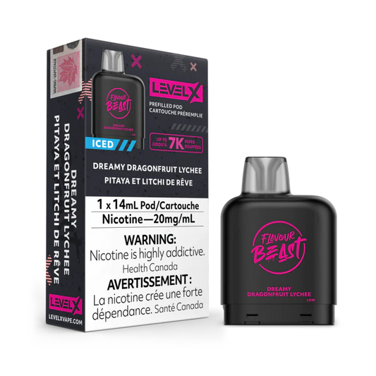 Flavour Beast Level X 7000 Pod - Dreamy Dragonfruit Lychee (FED)