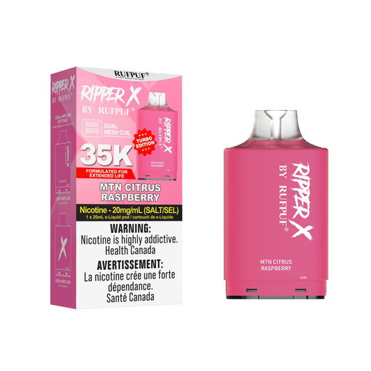 Rufpuf Ripper X Pod - MTN Citrus Raspberry 20mg (AB)