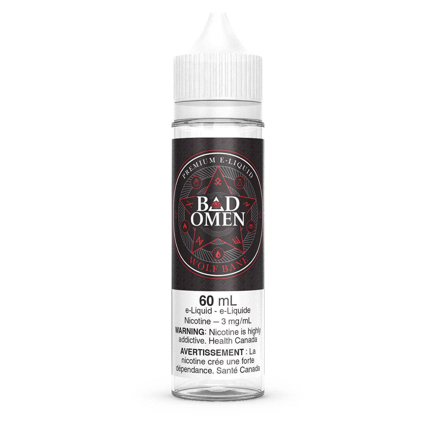 Bad Omen Free Base E-Juice 60ml (3mg) (Vape tax included)-Wolf Bane