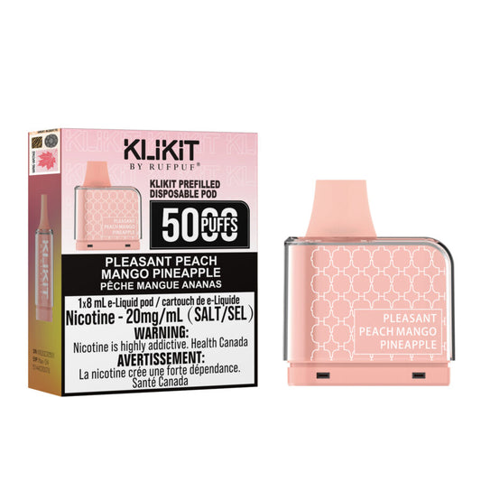 Rufpuf Klikit Pod 5000 Pleasant Peach Mango Pineapple (Vape tax included)