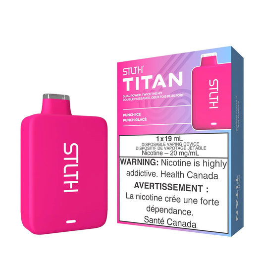 Stlth Titan 10000 - Punch Ice 20mg (Vape tax included)