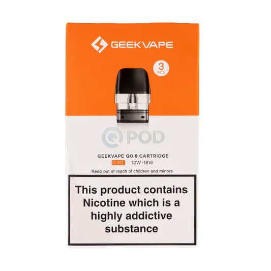 Geekvape Qpod 0.8ohm Replacement Pods 3pk