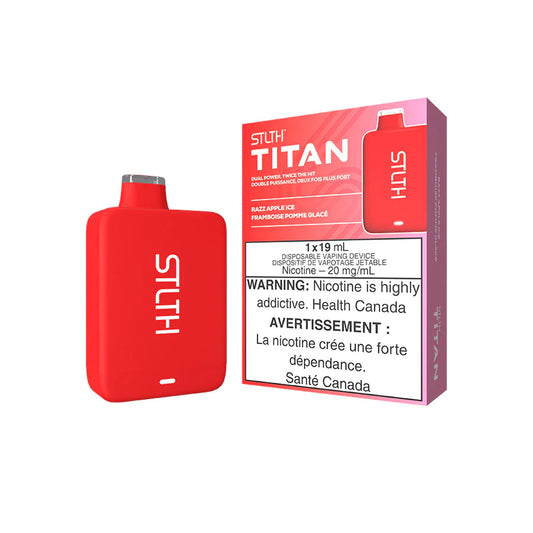 Stlth Titan 10000 - Razz Apple Ice 20mg (Vape tax included)