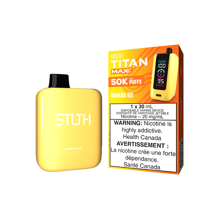 Stlth Titan MAX 50000 - Banana Ice 20mg (Vape tax included)