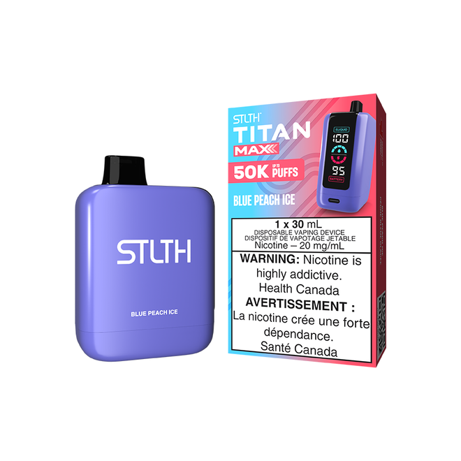 Stlth Titan MAX 50000 - Blue Peach Ice 20mg (Vape tax included)