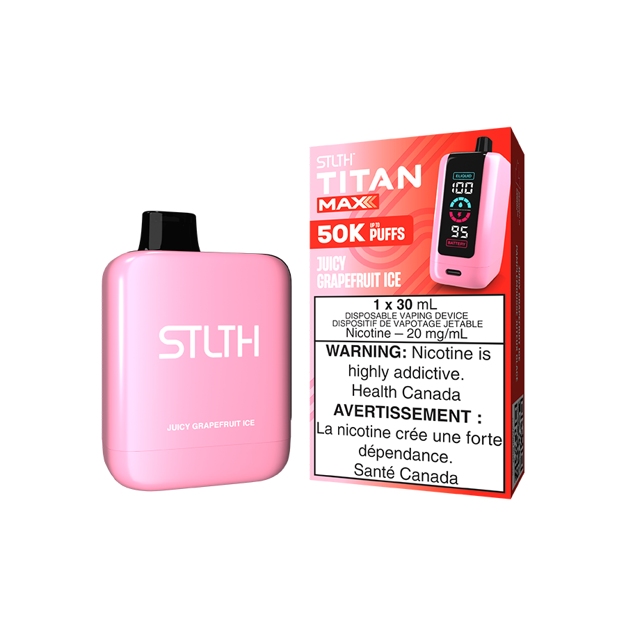 Stlth Titan MAX 50000 - Juicy Grapefruit Ice 20mg (Vape tax included)