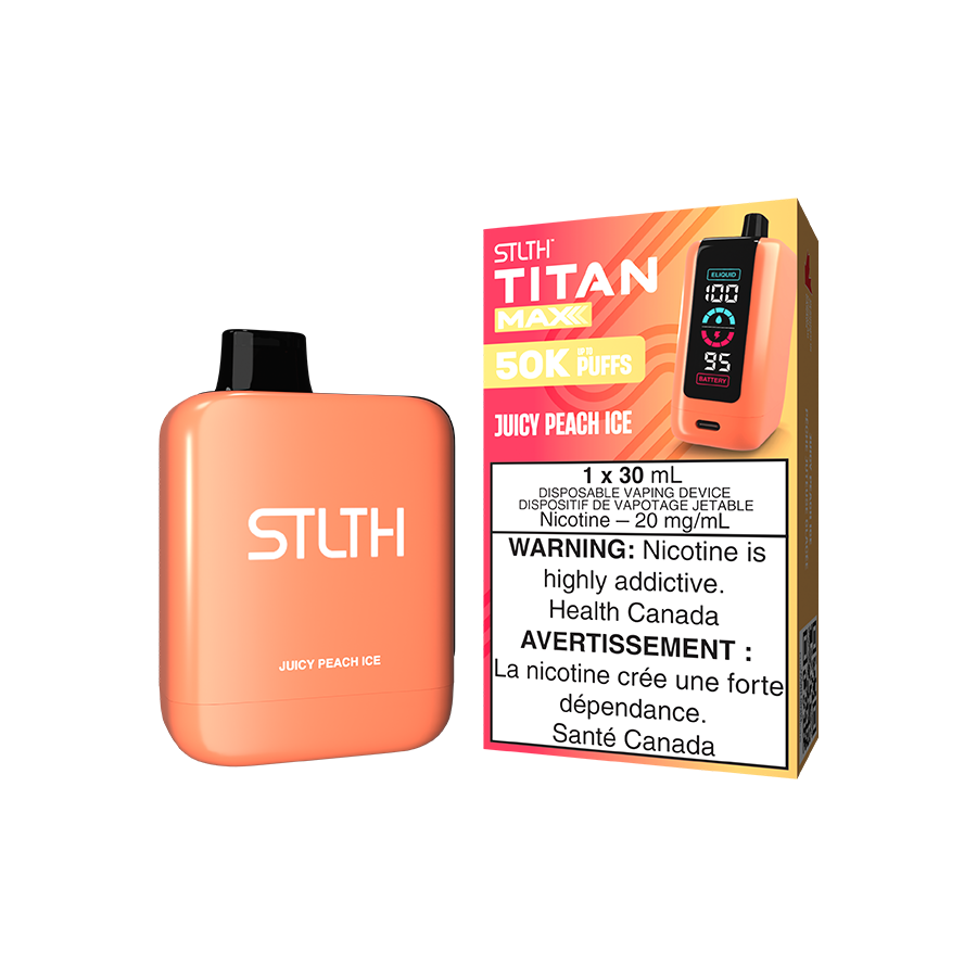 Stlth Titan MAX 50000 - Juicy Peach Ice 20mg (Vape tax included)