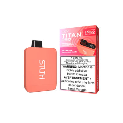 Stlth Titan Pro 15000 - Juicy Peach Ice 20mg (Vape tax included)