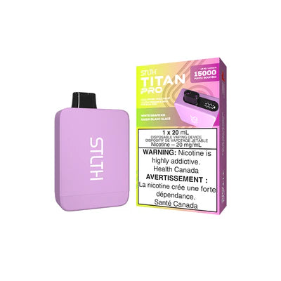 Stlth Titan Pro 15000 - White Grape Ice 20mg (Vape tax included)