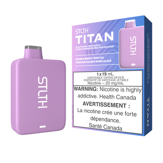 Stlth Titan 10000 - Double Berry Twist Ice 20mg (Vape tax included)