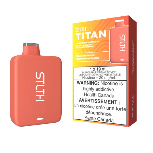 Stlth Titan 10000 - Peach Banana Ice 20mg (FED)