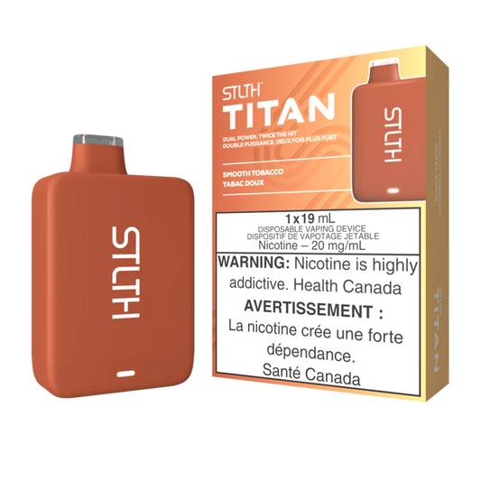 Stlth Titan 10000 - Smooth Tobacco 20mg (Vape tax included)