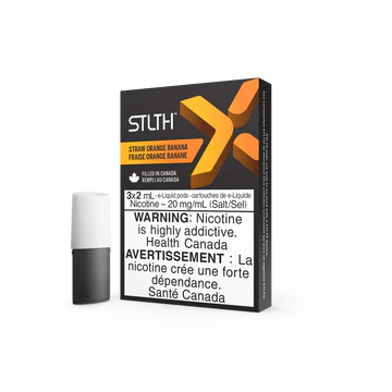 Stlth X Pods - Straw Orange Banana (20mg/mL) (Vape tax included)