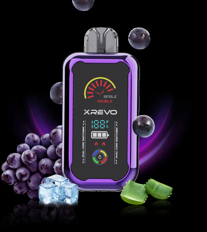 Xrevo 9000 20mg Grape Aloe Ice