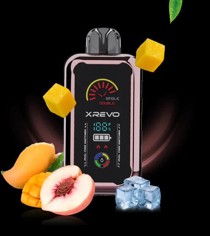 Xrevo 9000 20mg Peach Mango Ice