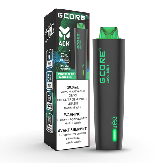 Cool Mint: Gcore Hookah 40000 (5mg/ml) (AB)