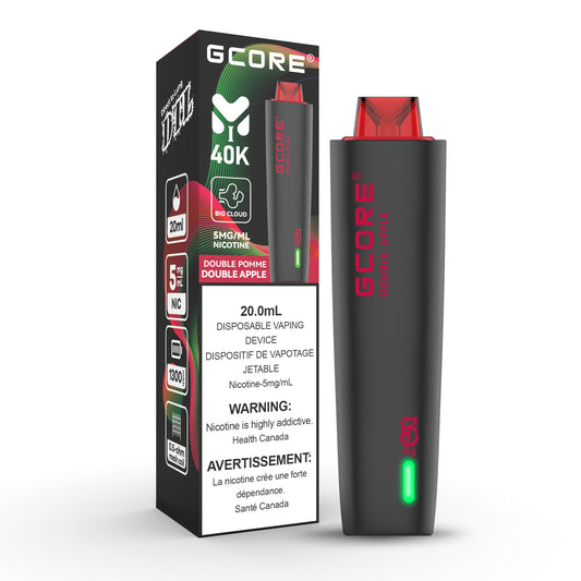Double Apple: Gcore Hookah 40000 (5mg/ml) (AB)